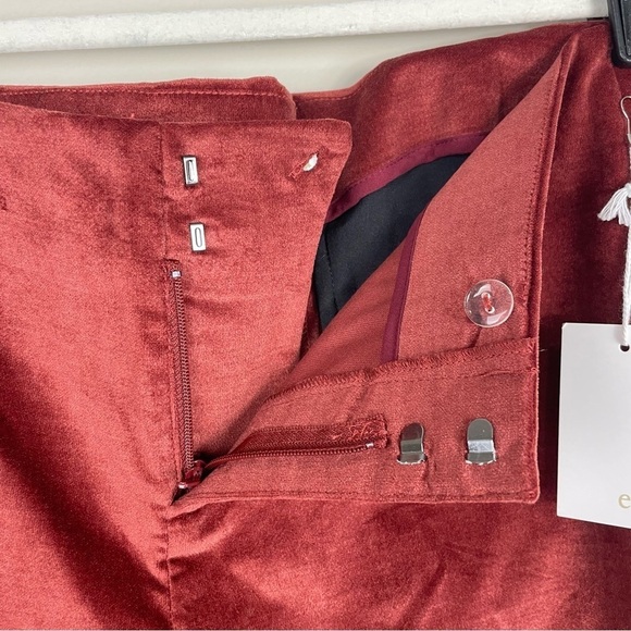 Ecru Womens 4 Varick Slim Bootcut Trouser Work Wear Dress Pants Red NWT - Picture 5 of 9